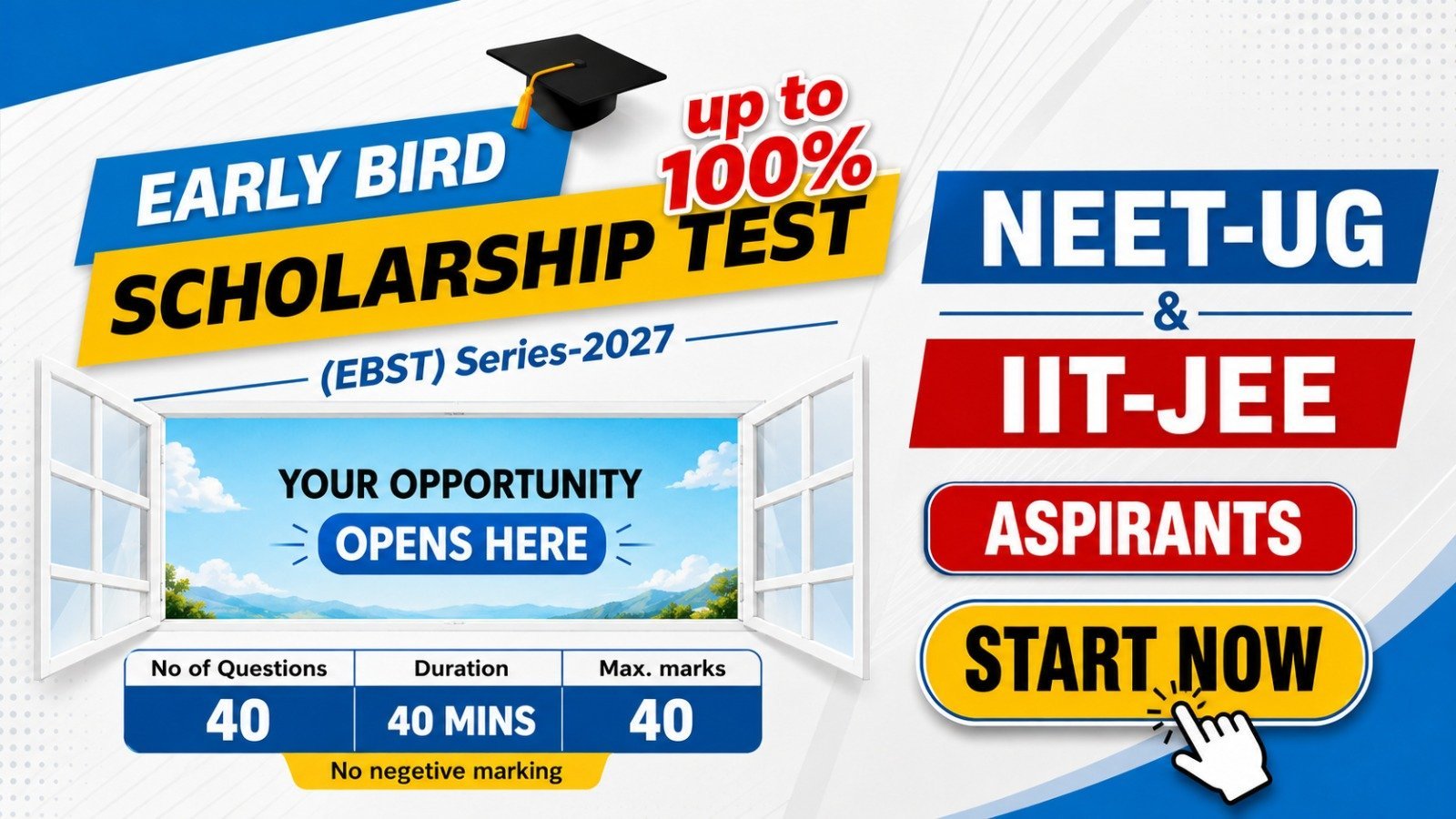 MGCI Scholarship Test EBST 2027 for NEET and JEE Aspirants